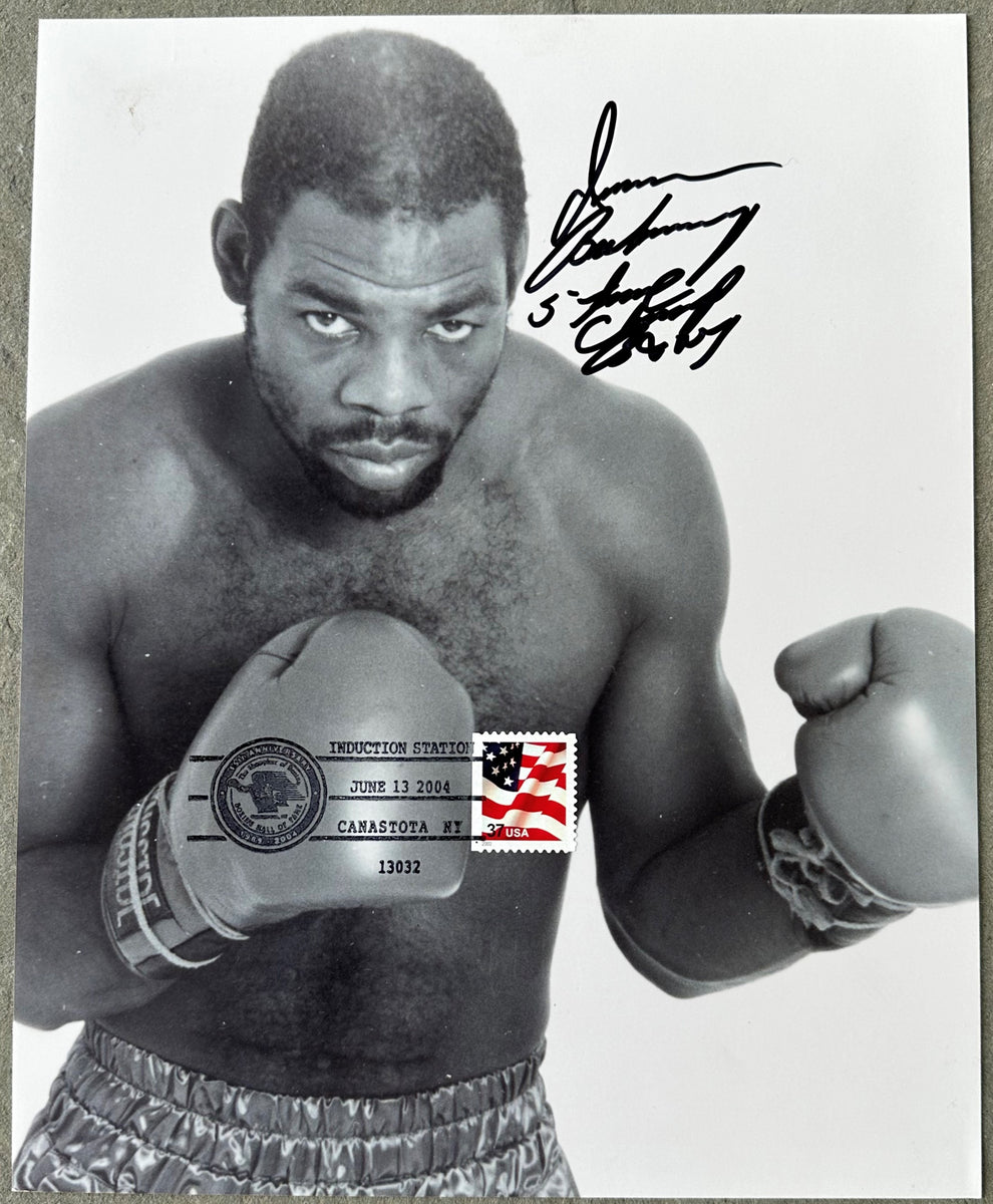 BARKLEY, IRAN SIGNED BOXING HALL OF FAME PHOTO (JSA) – JO Sports Inc.