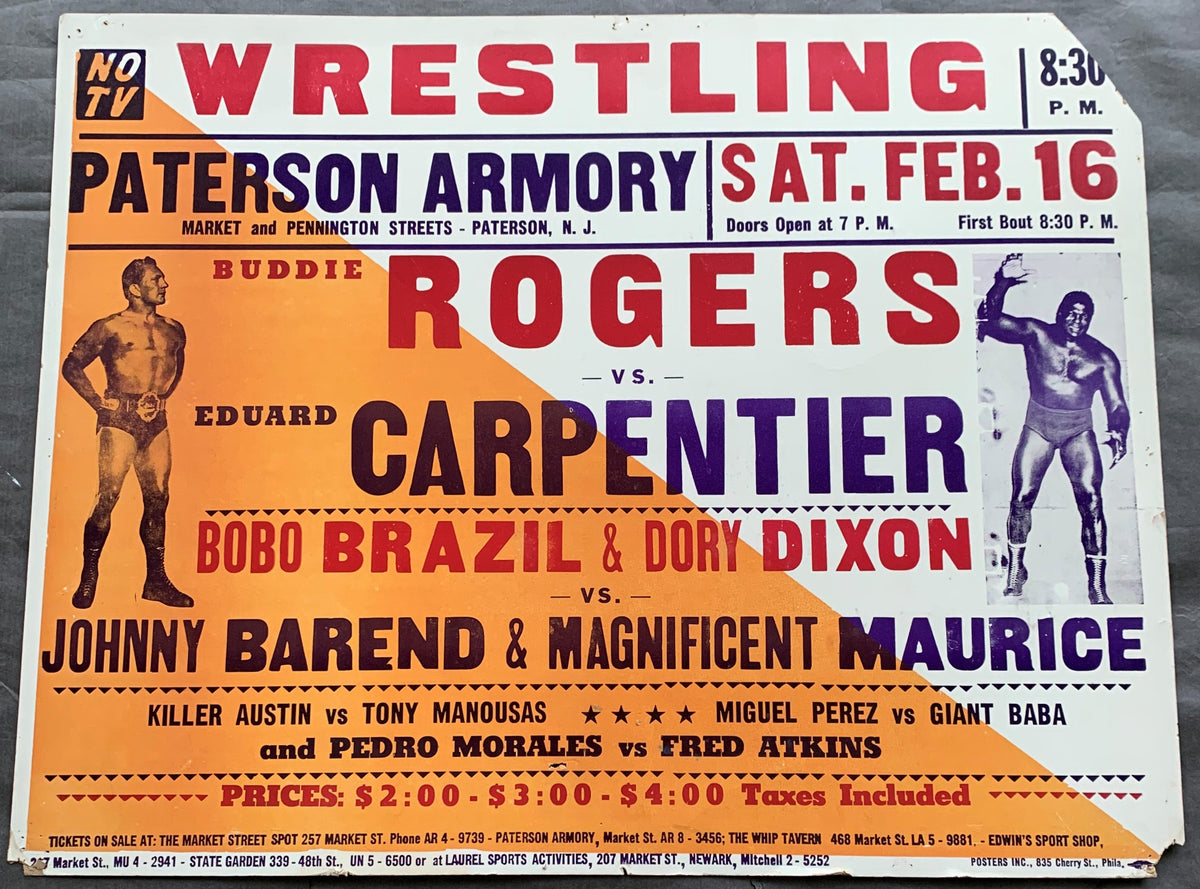 Rogers, Buddy-eduard Carpentier & Bobo Brazil & Dory Dixon Vs. Magnifi 