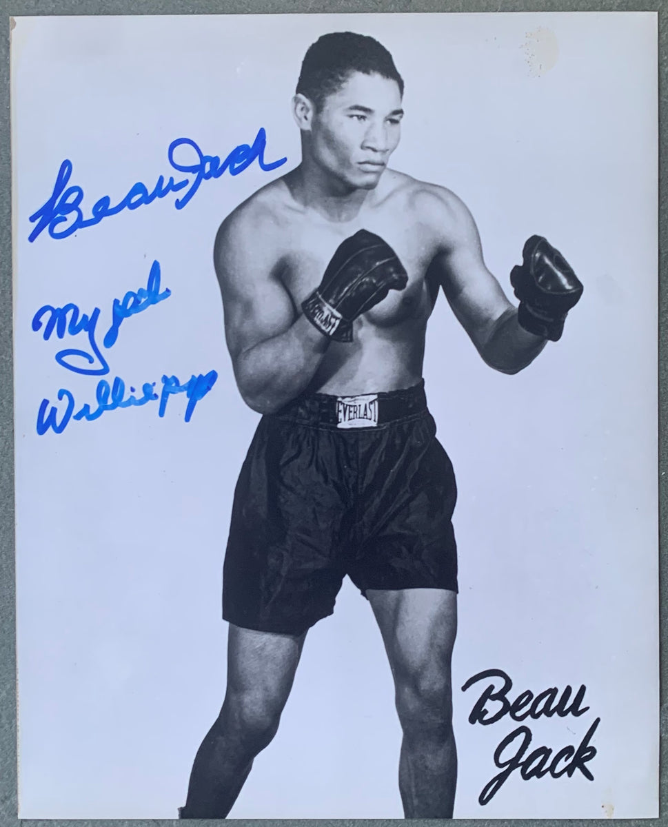 JACK, BEAU SIGNED PHOTO (INSCRIBED TO WILLIE PEP) – JO Sports Inc.