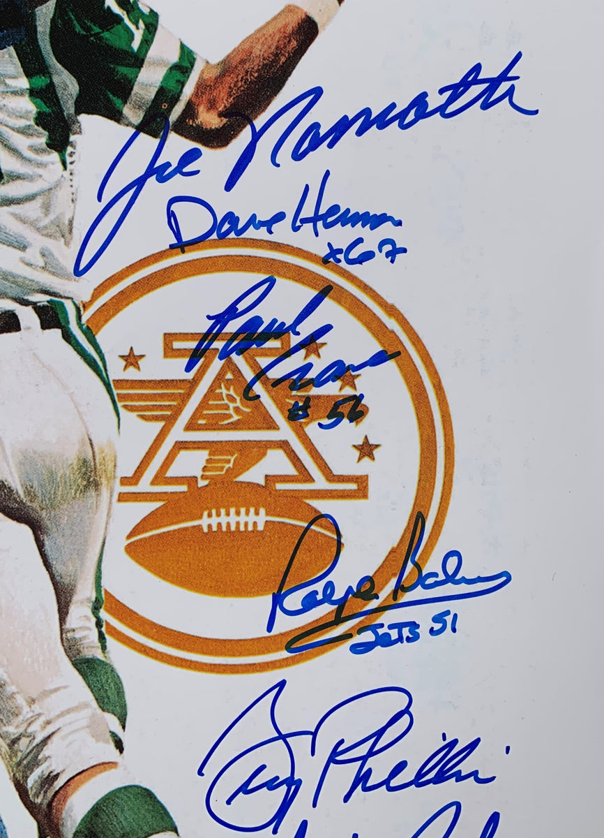 JOE NAMATH NEW YORK JETS SIGNED SUPER BOWL III PROGRAM COVER BAS BECKETT