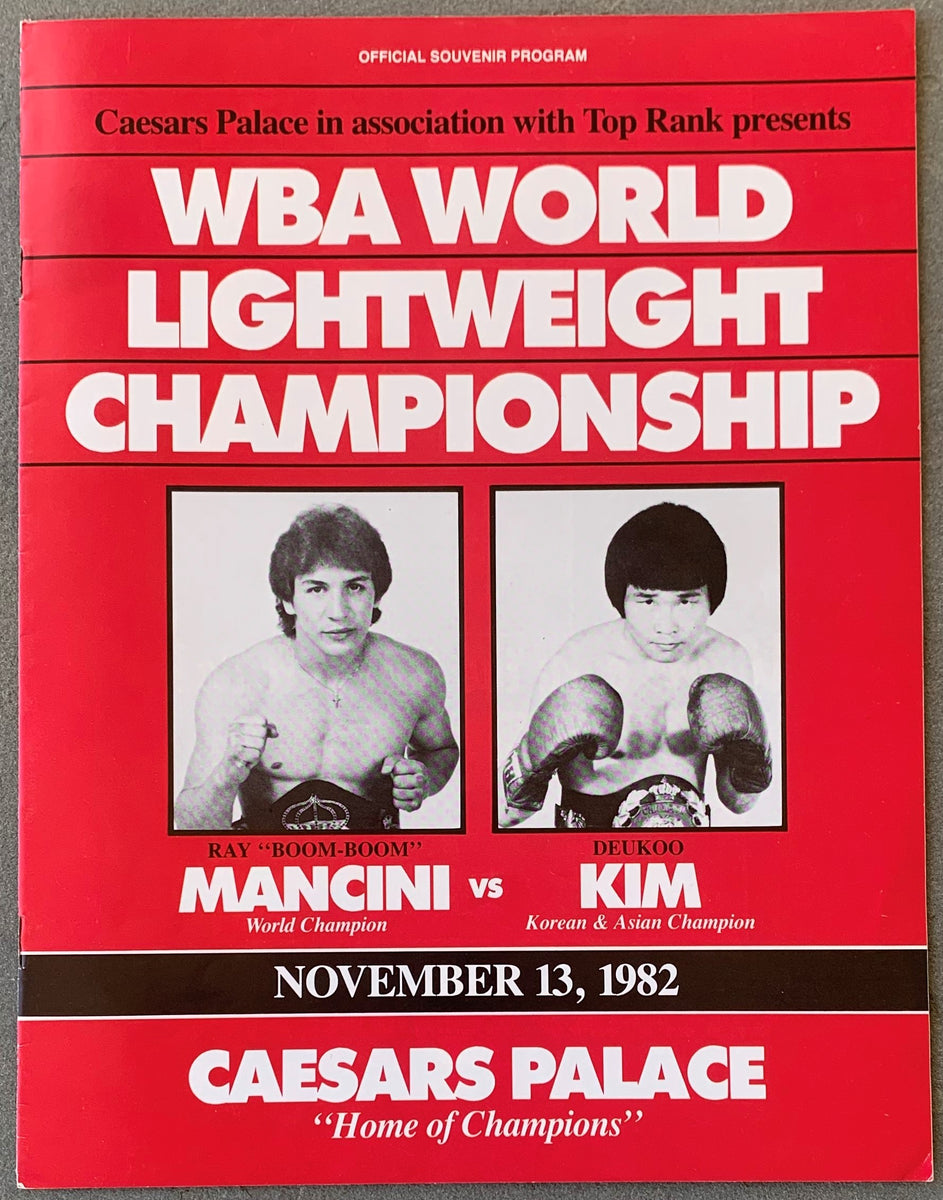 Collected Wisdom: Ray 'Boom, Boom' Mancini, former world champion