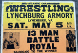 13 MAN BATTLE ROYAL WRESTLING MATCH ON SITE POSTER (BERNARD, ORNDORFF, MORALES)