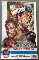 ALI, MUHAMMAD-KEN NORTON III ON SITE POSTER (1976-KALINSKY VERSION-DUNDEE LOA)