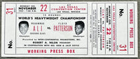 ALI, MUHAMMAD-FLOYD PATTERSON I ON SITE FULL TICKET (1965)