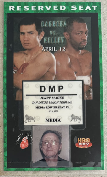 BARRERA, MARCO ANTONIO-KEVIN KELLY MEDIA CREDENTIAL (2003)