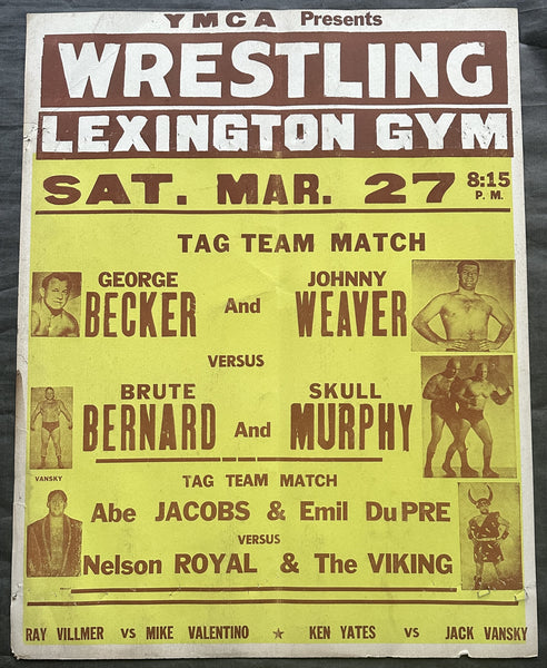 BERNARD, BRUTE & SKULL MURPHY VS JOHNNY WEAVER AND GEORGE BECKER (1970)