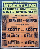 MURPHY, SKULL & BRUTE BERNARD VS GEORGE & SANDY SCOTT ON SITE POSTER (1965)