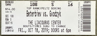 BETERBIEV, ARTUR-OLEKSANDR GVOZDYK ON SITE FULL TICKET (2019)