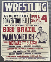 BRAZIL, BOBO-WALDO VON ERICH & FRED BLASSIE-PEDRO MORALES & MIGUEL PEREZ-GORILLA MONSOON ON SITE POSTER (1964)