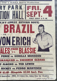 BRAZIL, BOBO-WALDO VON ERICH & FRED BLASSIE-PEDRO MORALES & MIGUEL PEREZ-GORILLA MONSOON ON SITE POSTER (1964)