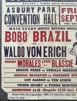 BRAZIL, BOBO-WALDO VON ERICH & FRED BLASSIE-PEDRO MORALES & MIGUEL PEREZ-GORILLA MONSOON ON SITE POSTER (1964)