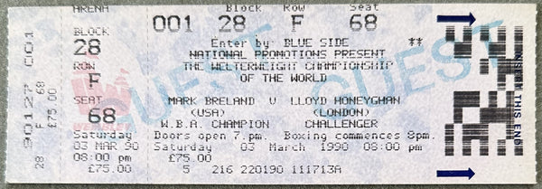 BRELAND, MARK-LLOYD HONEYGHAN ON SITE FULL TICKET (1990)