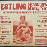 BURKE, MILDRED-MAE WESTON RARE ON SITE POSTER (1940)