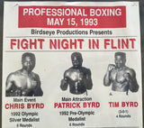 BYRD, CHRIS-MIKE SULLIVAN ON SITE POSTER (1993-BYRD'S 2ND PRO FIGHT)