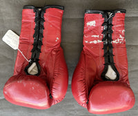 BYRD, CHRIS SIGNED FIGHT WORN BOXING GLOVES (2001-DAVID VEDDER FIGHT)