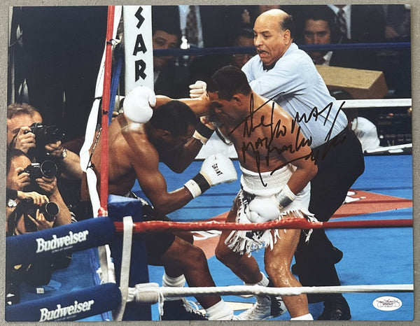 CAMACHO, HECTOR "MACHO" SIGNED LARGE FORMAT PHOTO (JSA)