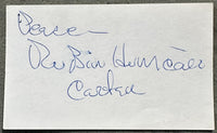 CARTER, RUBIN "HURRICANE" SIGNED INDEX CARD