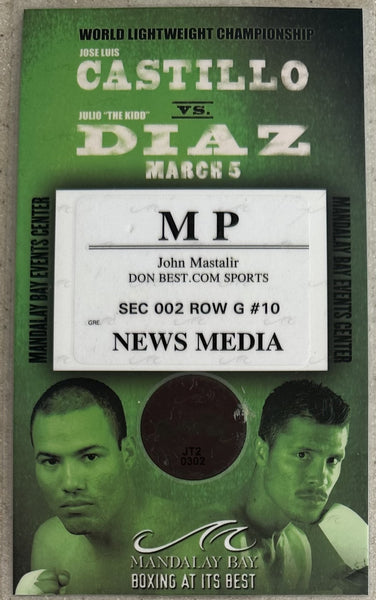 CASTILLO, JOSE LUIS-JULIO DIAZ PRESS CREDENTIAL (2005)