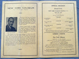 CHOCOLATE, KID-BUSHEY GRAHAM OFFICIAL PROGRAM (1929)