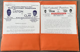 CLAY, CASSIUS-SONNY LISTON I ORIGINAL PRESS KIT PROGRAM (1964)