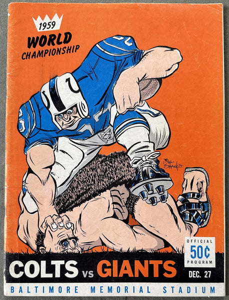 GIANTS, NEW YORK-BALTIMORE COLTS NFL CHAMPIONSHIP PROGRAM (1959)