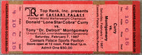 CURRY, DONALD-TONY MONTGOMERY ON SITE FULL TICKET (1987)