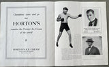 DEMPSEY, JACK-GEORGE CARPENTIER OFFICIAL PROGRAM (1921)