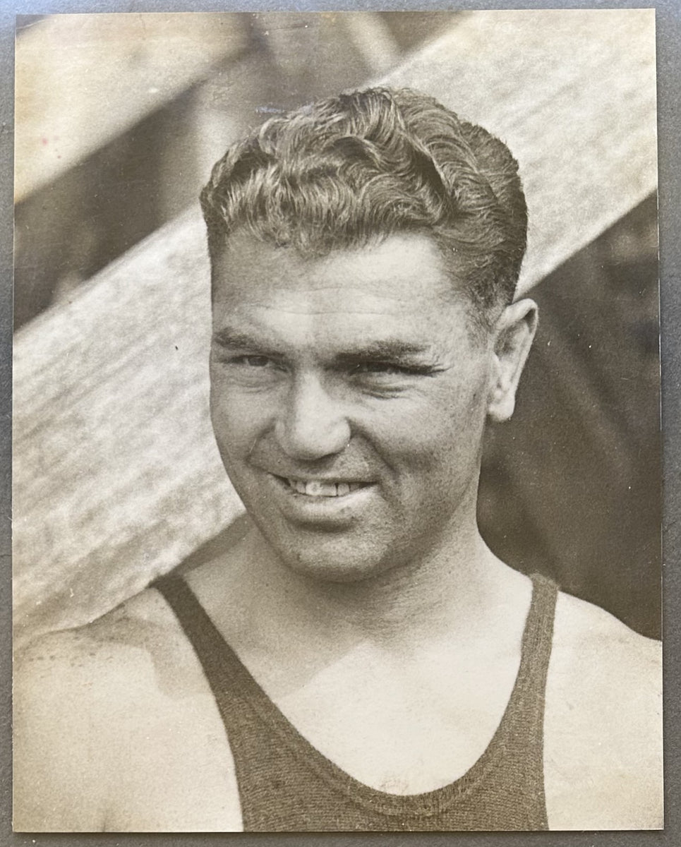 DEMPSEY, JACK ORIGINAL TYPE 1 PHOTOGRAPH (1926-TRAINING FOR TUNNEY ...