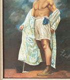 DEMPSEY, JACK HAND PAINTED PHOTOGRAPH (FAMOUS POSE-JACK DEMPSEY COLLECTION)