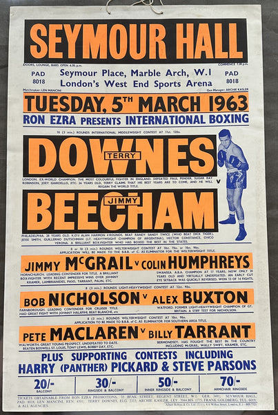 DOWNES, TERRY-JIMMY BEECHAM ON SITE POSTER (1963)