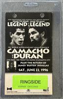 DURAN, ROBERTO-HECTOR "MACHO" CAMACHO I RINGSIDE CREDENTIAL (1996)