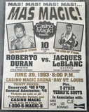 DURAN, ROBERTO-JACQUES LEBLANC ON SITE POSTER (1993)