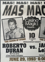 DURAN, ROBERTO-JACQUES LEBLANC ON SITE POSTER (1993)