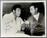 ELLIS, JIMMY & ANGELO DUNDEE SIGNED VINTAGE PHOTOGRAPH