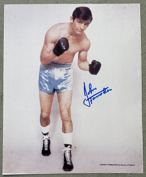 FAMECHON, JOHNNY SIGNED PHOTOGRAPH