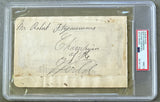 FITZSIMMONS, ROBERT INK SIGNED ALBUM PAGE (1895 AS WORLD MIDDLEWEIGHT CHAMPION-PSA/DNA MINT 9)