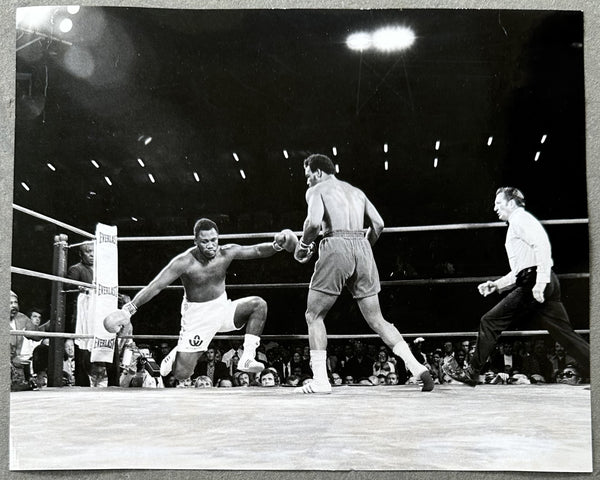 FOREMAN, GEORGE-JOE FRAZIER I ORIGINAL TYPE 1 PHOTOGRAPH (1973)