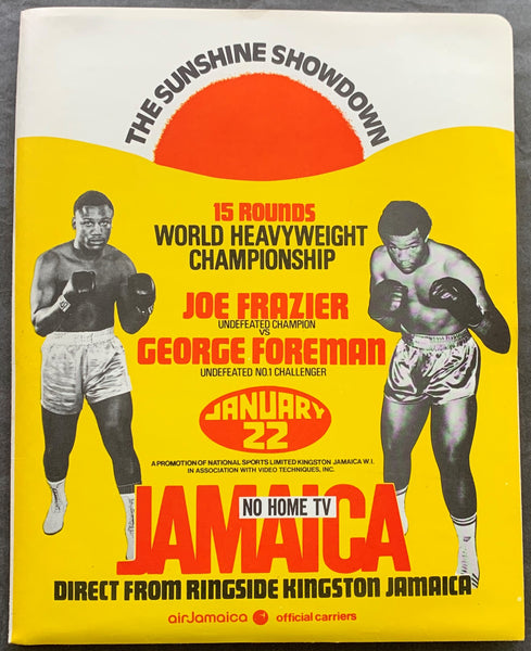 FOREMAN, GEORGE-JOE FRAZIER I PRESS KIT PROGRAM (1973)