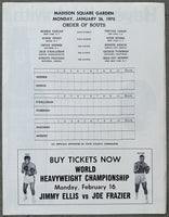 FOREMAN, GEORGE-"IRISH" JACK O'HALLORAN & CHUCK WEPNER-MANUEL RAMOS OFFICIAL PROGRAM (1970)