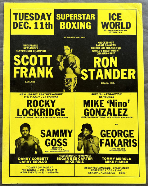 FRANK, SCOTT-RON STANDER & ROCKY LOCKRIDGE-SAMMY GOSS ON SITE POSTER (1980)