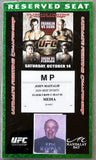 SILVA, ANDERSON-RICH FRANKLIN UFC PRESS CREDENTIAL (2006)