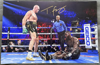 FURY, TYSON SIGNED LARGE FORMAT PHOTOGRAPH