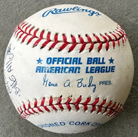 GALLO, BILL SIGNED BASEBALL WITH TED WILLIAMS ARTWORK