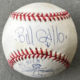 GALLO, BILL SIGNED BASEBALL INCLUDING "BASEMENT BERTHA" ARTWORK