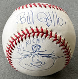 GALLO, BILL SIGNED BASEBALL INCLUDING "BASEMENT BERTHA" ARTWORK