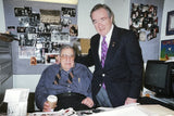 GALLO, BILL & MAYOR ED KOCH SIGNED BOXING GLOVE