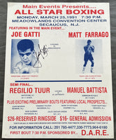 GATTI, JOE-MATT FARRAGO SIGNED ON SITE POSTER (1991)