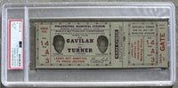 GAVILAN, KID-GIL TURNER FULL TICKET (1952-PSA/DNA EX-MT 6)