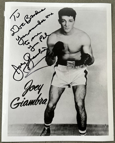 GIAMBRA, JOEY SIGNED PHOTO