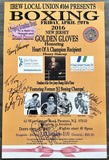 2016 NEW JERSEY GOLDEN GLOVES SIGNED POSTER (MANCINI, ANTUOFERMO, CZYZ, MEDAL)